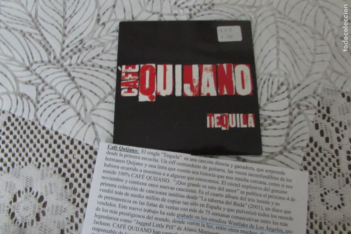 CDs de m&uacute;sica: CAFE QUIJANO Tequila CD SINGLE CADENA 100 - Foto 1