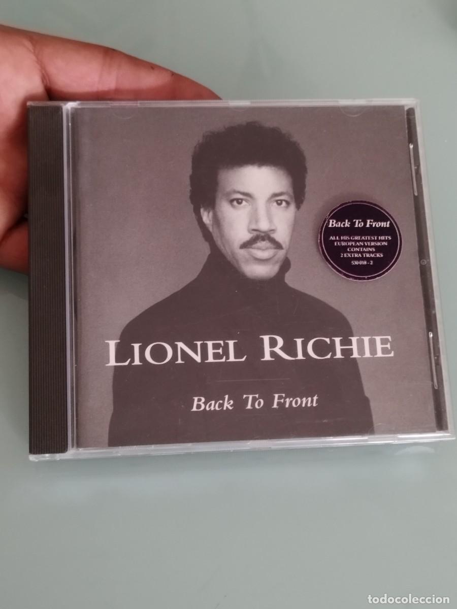 CDs de M&uacute;sica: Lionel Richie &ndash; Back To Front. Cd en muy buen estado.