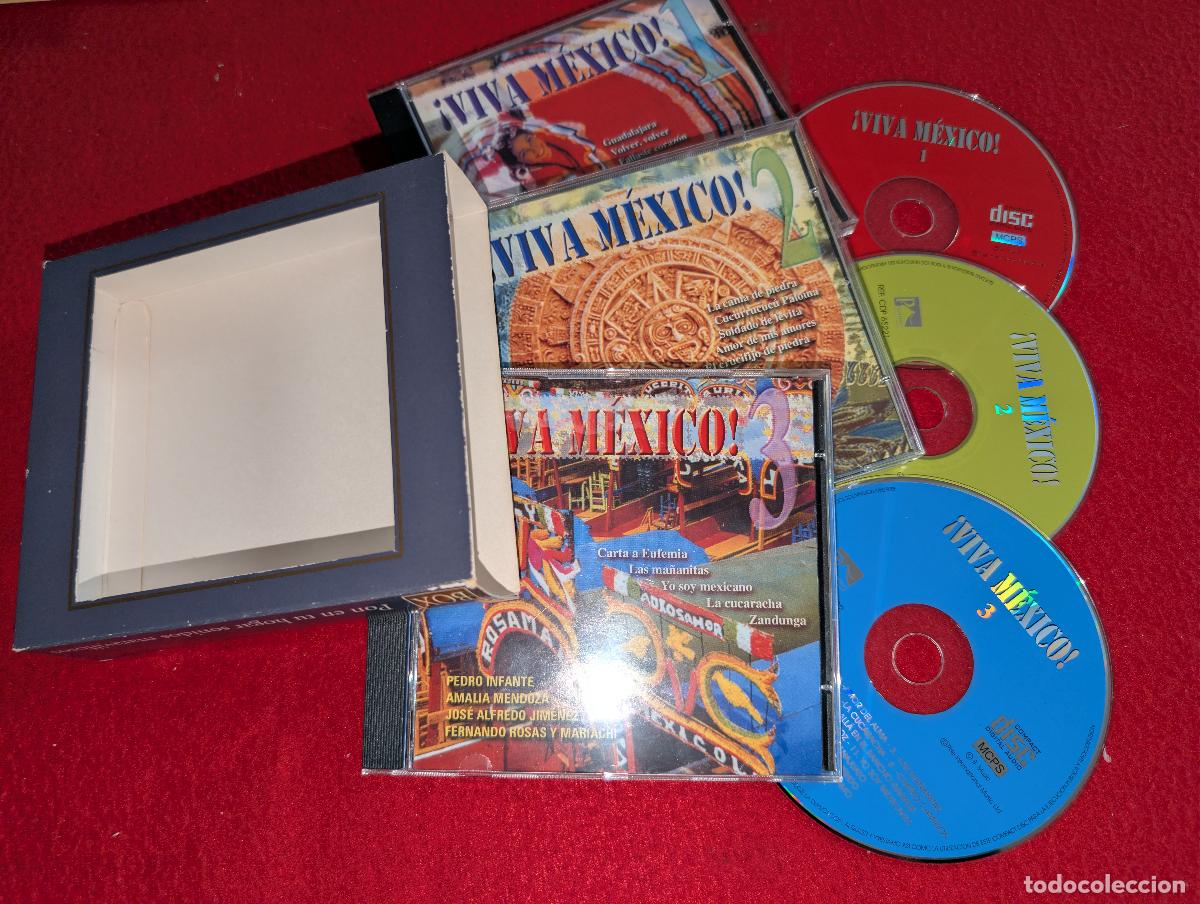 CDs de M&uacute;sica: VIVA MEXICO 3CD box caja 48 canciones LOLA BELTRAN+CHAVELA VARGAS+LUIS AGUILAR+CHUCHO++