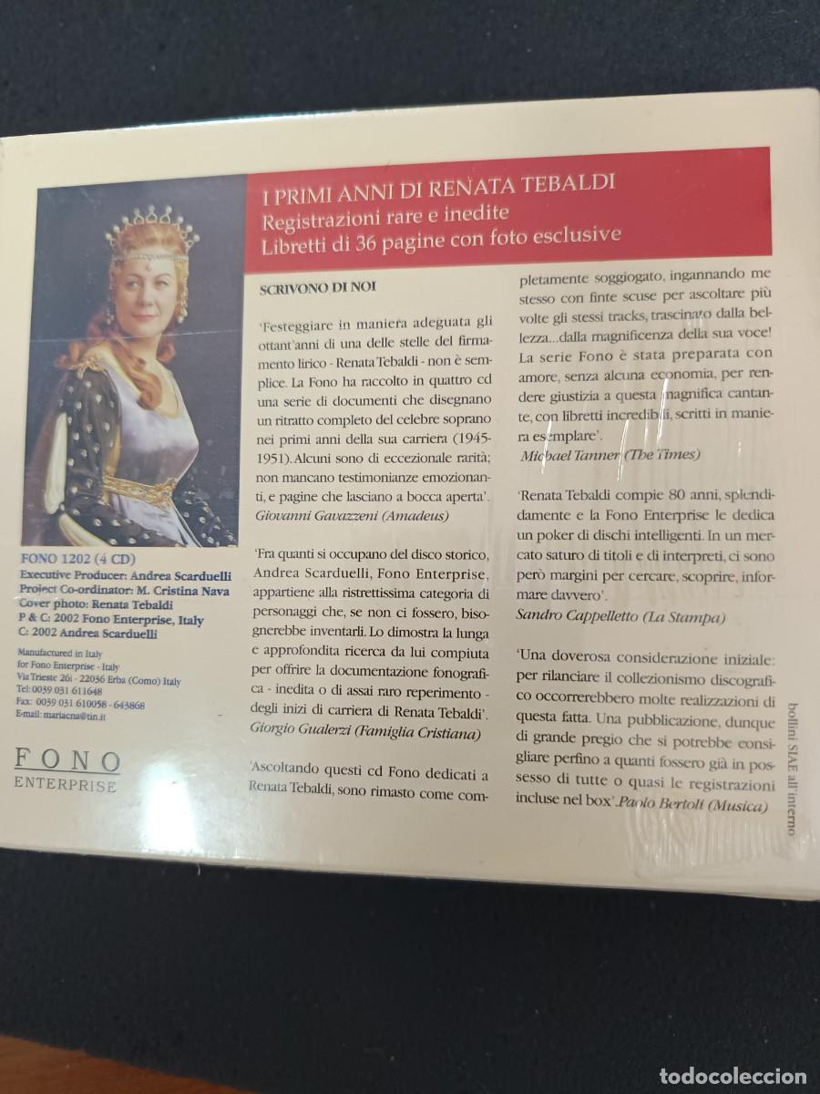 CDs de m&uacute;sica: CAJA 4 CD. RENATA TEBALDI. LA VOCE DANGELO - Foto 2