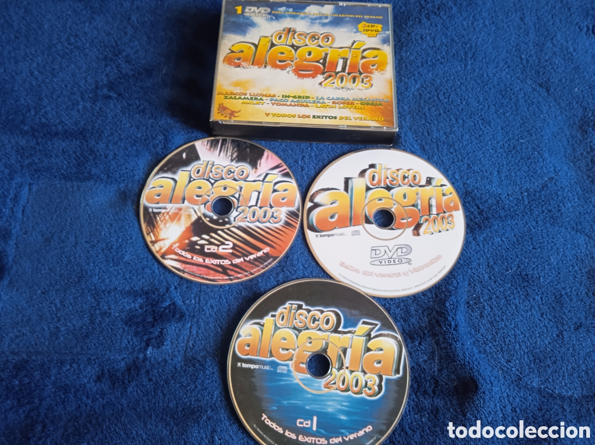 CD - DISCO ALEGRIA 2003 - 2 CD + 1 DVD
