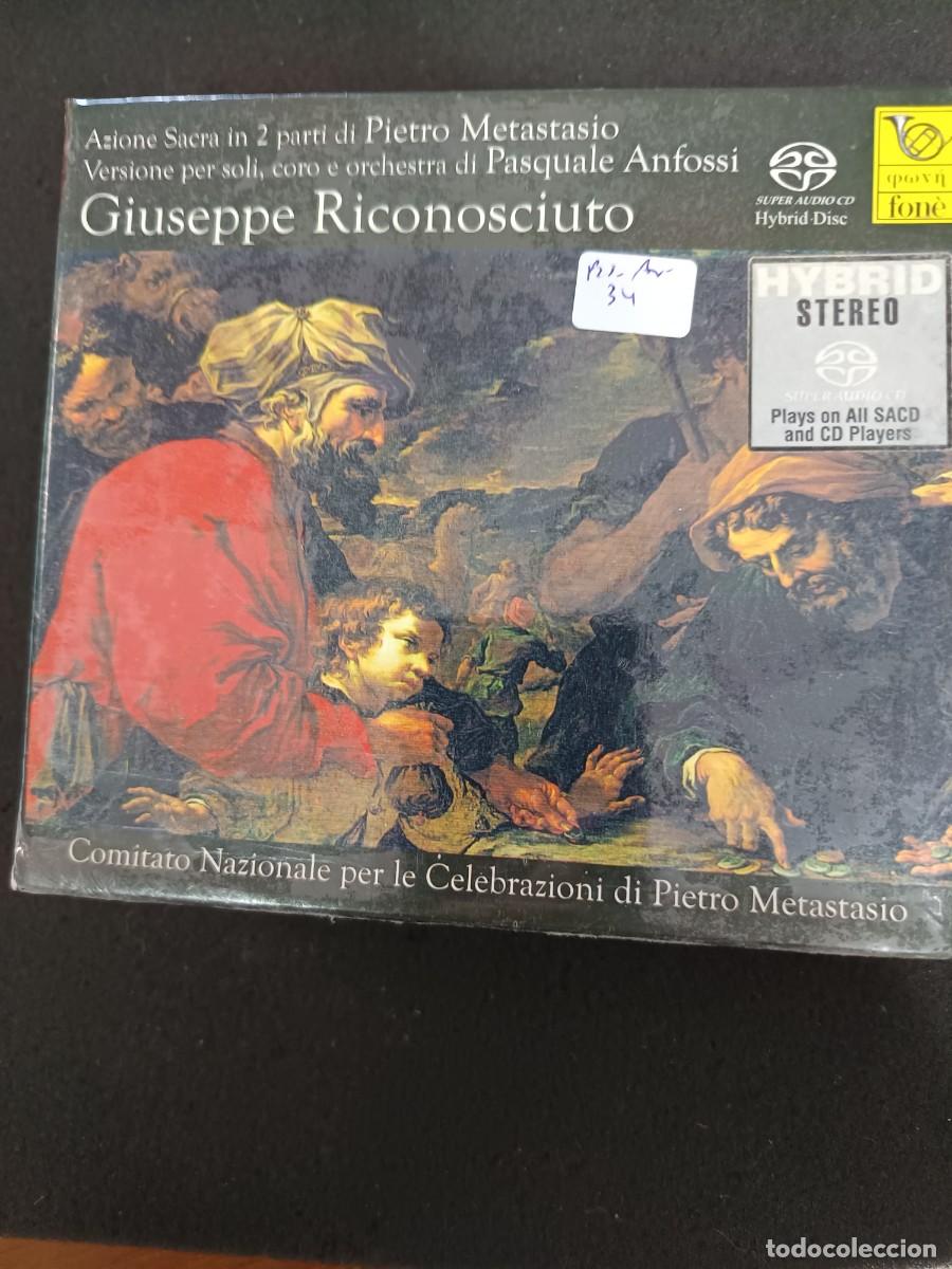 CDs de M&uacute;sica: CAJA 2CD. PASQUALE ANFOSSI. GIUSEPPE RICONOSCIUTO. AZIONE SACRA IN 2 PARTI DI PIETRO METASTASIO