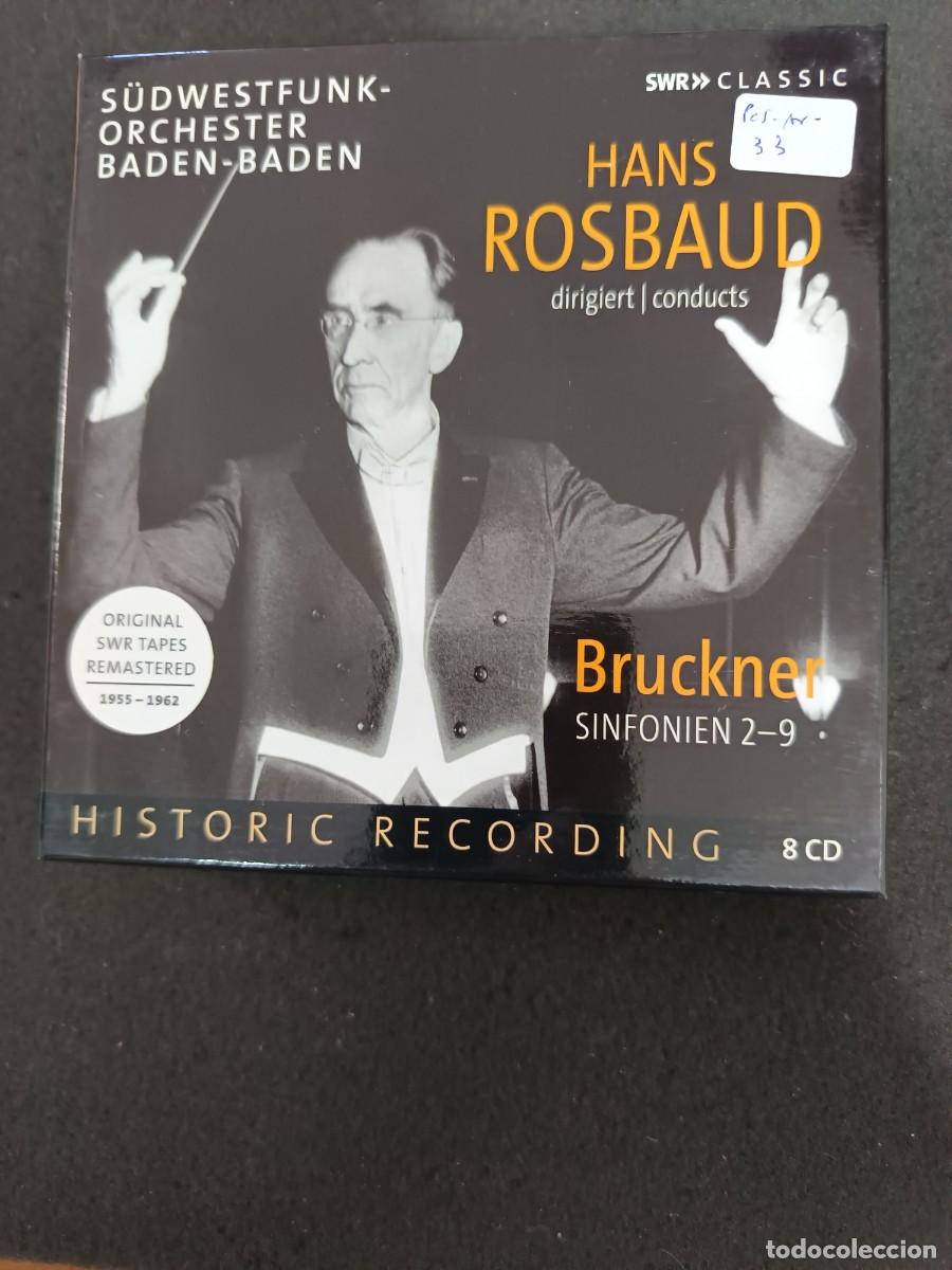 CDs de M&uacute;sica: CAJA 8 CD. BRUCKNER, SINFONIAS 2-9. DIRECTOR: HANS ROSBAUD. S&Uuml;DWESTFUNK-ORCHESTER BADEN-BADEN