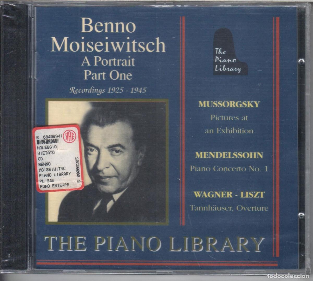 CD di Musica: Benno Moisewitsch. A Portrait Part One Nuevo precintado