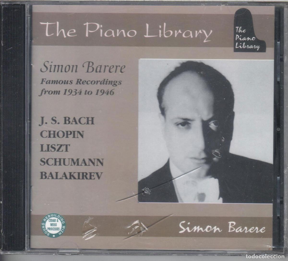 CDs de Musique: The piano library. Simon Barere. Grabaciones de 1934 a 1946 Nuevo precintado