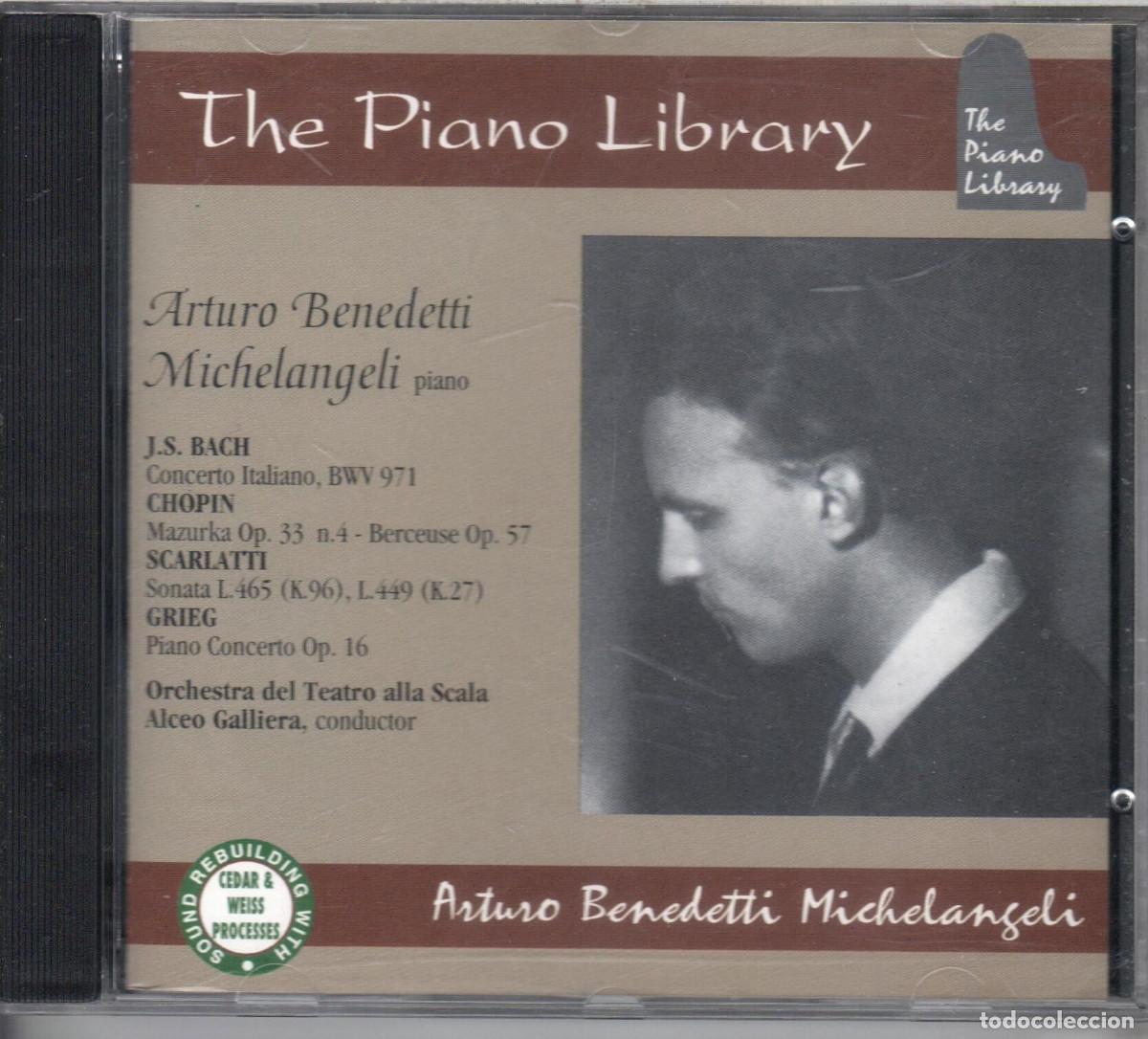 Music CDs: Arturo Benedetti Michelangeli Bach, Chopin, Scarlatti, Grieg Nuevo precintado