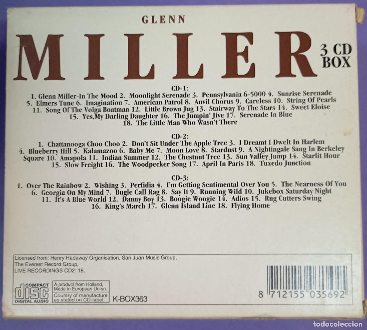 CDs de m&uacute;sica: GLENN MILLER 3CD-BOX - Foto 2