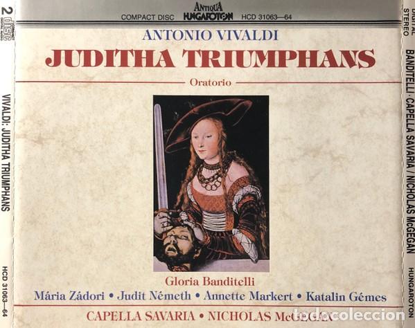 CDs de M&uacute;sica: Juditha Triumphans (Oratorio) Antonio Vivaldi, 2 x CD Box + Libreto