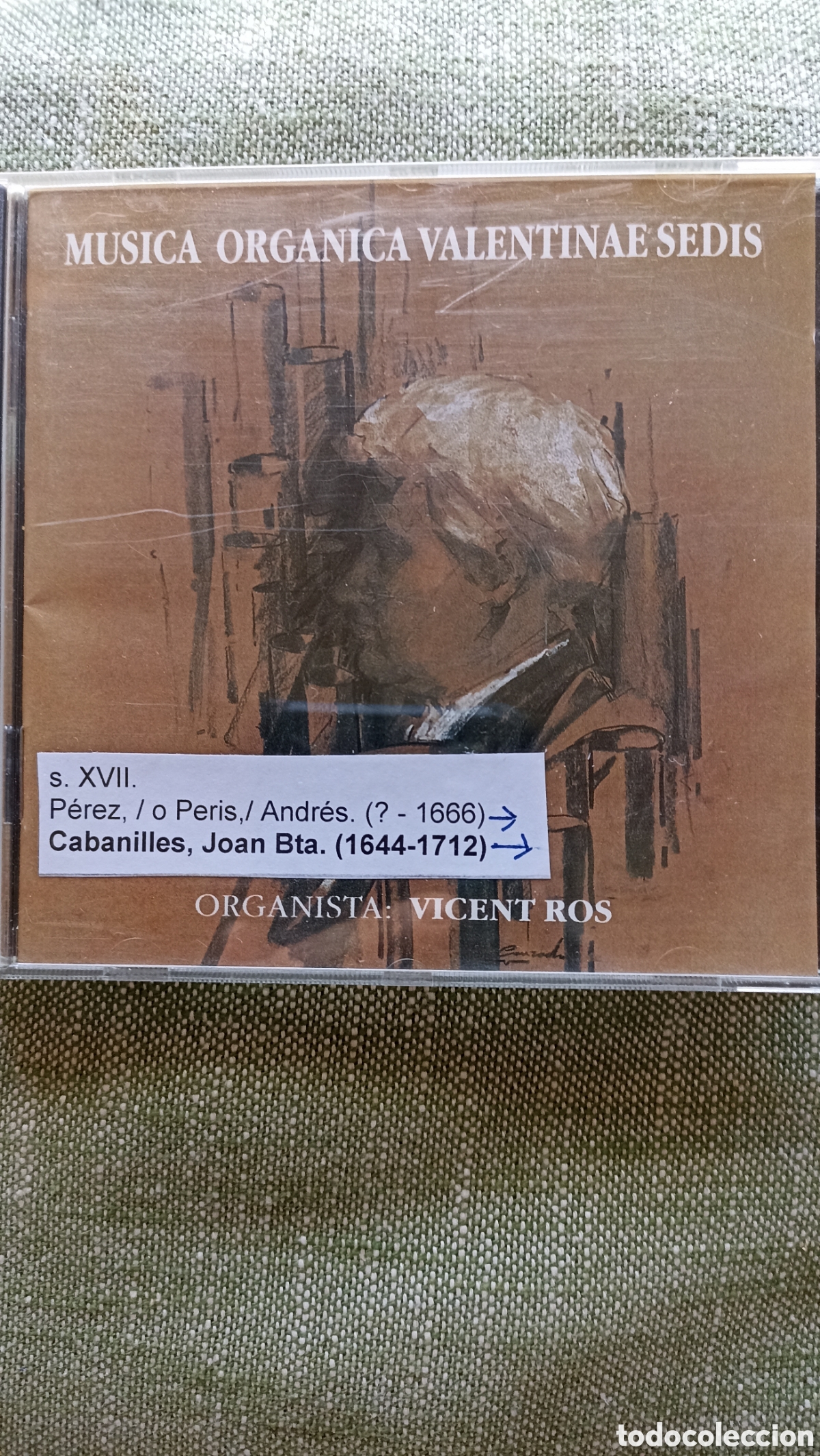 CDs de M&uacute;sica: Musica Organica Valentinae Sedis&rdquo;, interpretado por el organista Vicent Ros. Mint