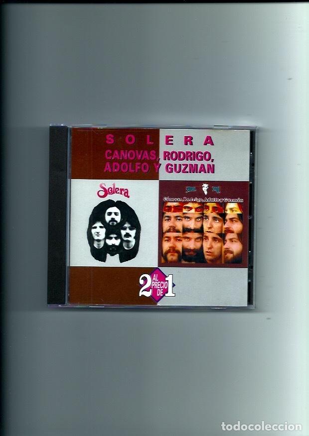 CDs de M&uacute;sica: CANOVAS. RODRIGO. ADOLFO Y GUZMAN. Solera. (cd album 1994)