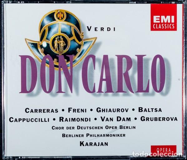 CDs de M&uacute;sica: Verdi - Don Carlo - 3 x CD Box + Libreto - Chor der Deutschen Oper Berlin &middot; Berliner Philharmoniker