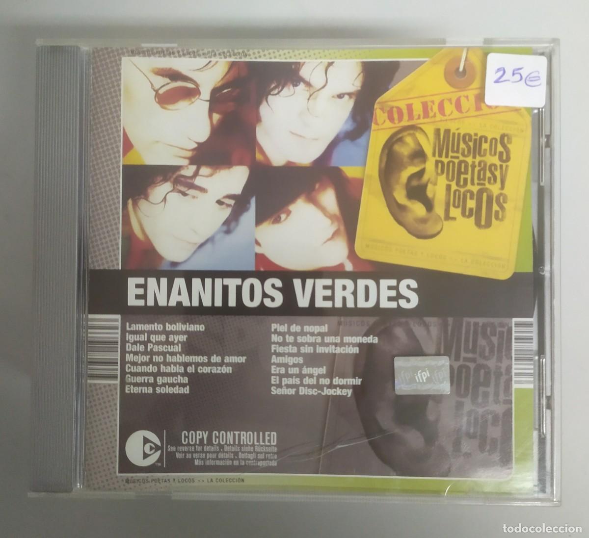 CDs de M&uacute;sica: CD COLECCION MUSICOS POETAS Y LOCOS - ENANITOS VERDES