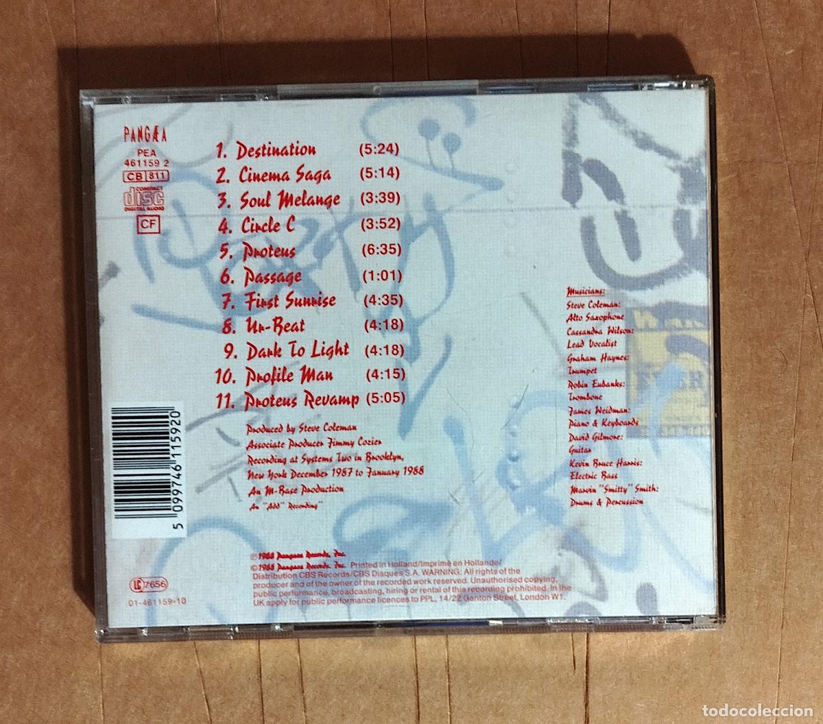 CDs de m&uacute;sica: STEVE COLEMAN AND FIVE ELEMENTS - SINE DIE - 1988 - Foto 3