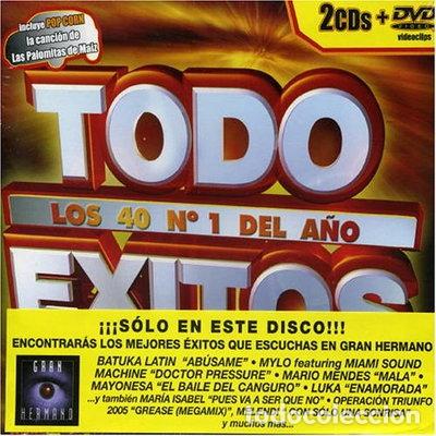 CDs de M&uacute;sica: Todo Exitos 2005 - Los 40 N&ordm; 1 Del A&ntilde;o- 8435036440216