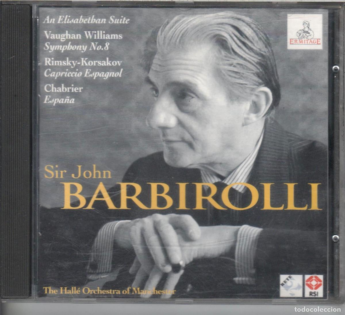 CD di Musica: Sir John BARBIROLLI dirige: V. WILLIAMS, (Sinfon&iacute;a n. 8) RIMSKY, CHABRIER Nuevo precintado