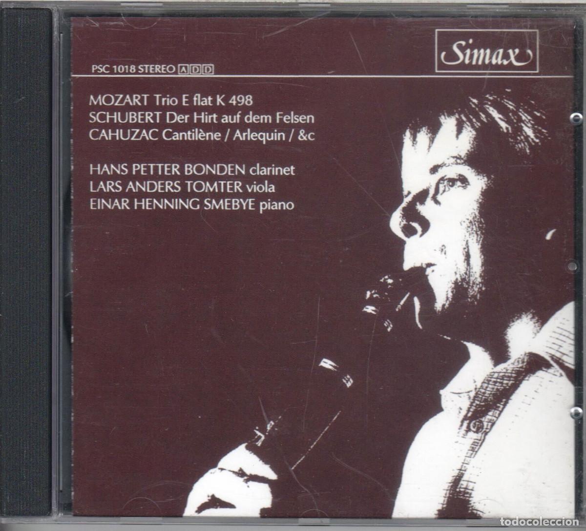 Musik-CDs: Mozart, Schubert, Cahuzac : Obras para clarinete, viola y piano Nuevo precintado