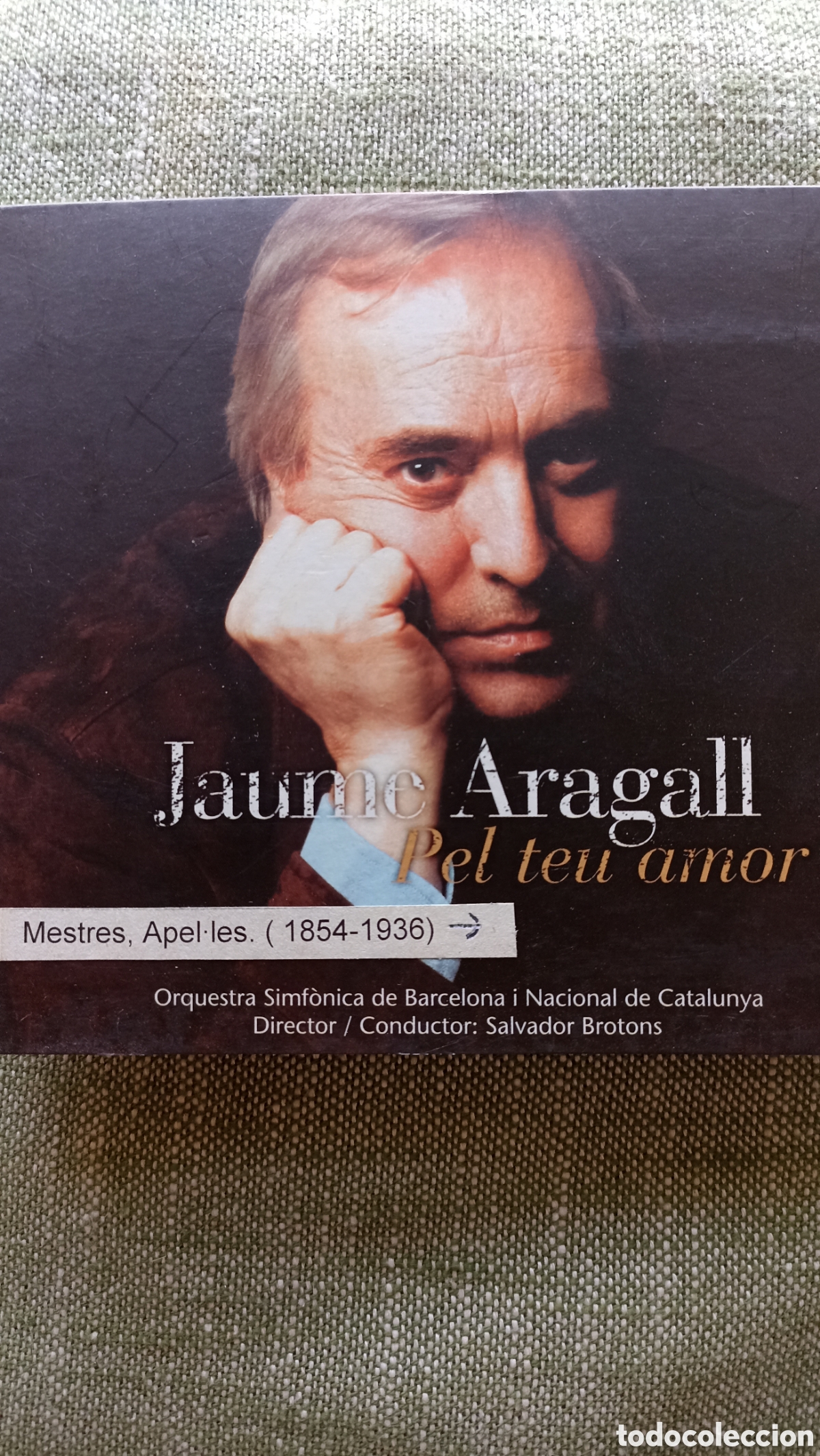 CDs de M&uacute;sica: &rdquo;Pel teu amor&rdquo; del tenor espa&ntilde;ol Jaume Aragall.