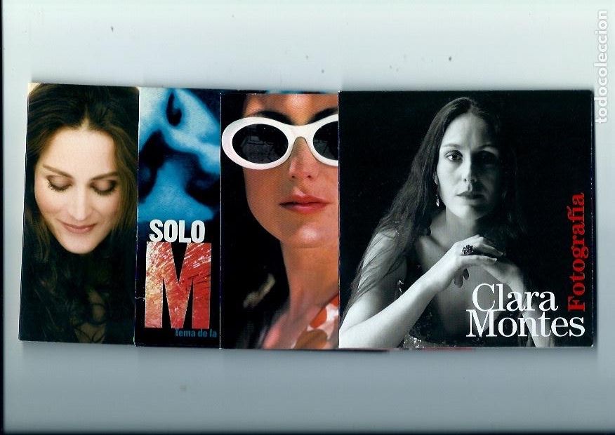 CDs de M&uacute;sica: CLARA MONTES. A manos llenas. Fotografia. Solo m&iacute;a. Luna brava (4 cd single)