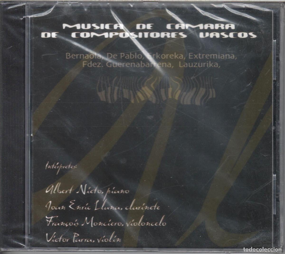 CDs de M&uacute;sica: M&uacute;sica de c&aacute;mara de compositores vascos Erkoreka, Bernaola, De Pablo Nuevo precintado