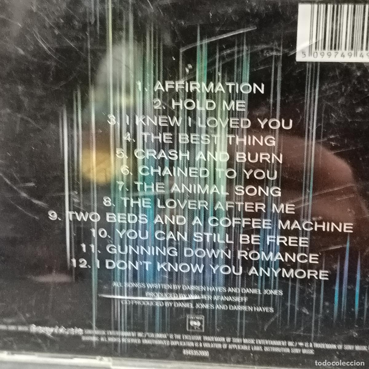 CDs de m&uacute;sica: SAVAGE GARDEN, AFFIRMATION. CD - Foto 2