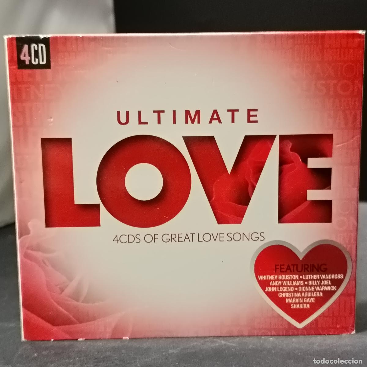 CDs de M&uacute;sica: Ultimate LOVE 4CD: WHITNEY HOUSTON, BILLY JOEL, MARVIN GAYE, SHAKIRA, VAN MORRISON, BOB DYLAN, DIDO