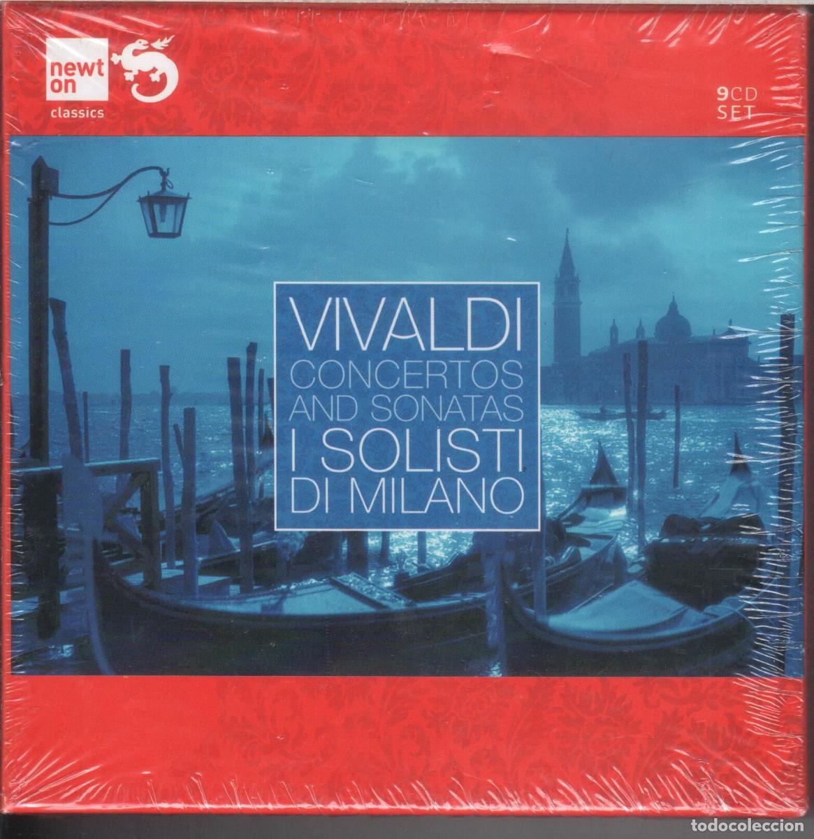 CDs de M&uacute;sica: Vivaldi: Conciertos y sonatas. Paul Tortelier, I Solisti di Milano 9 CDs Nuevo precintado