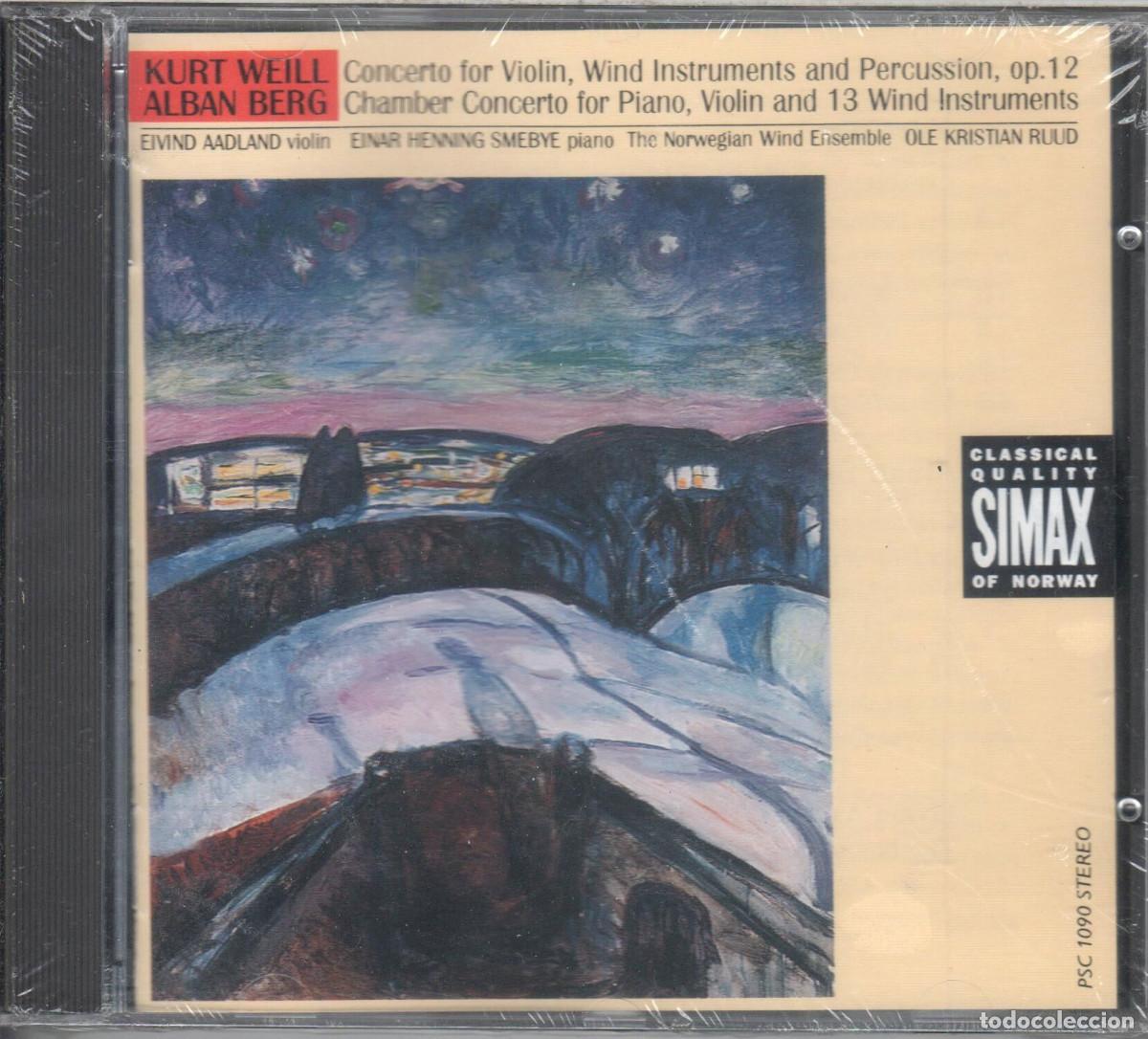 CDs de Musique: Weill: Concierto para viol&iacute;n, Alban Berg: Concierto de c&aacute;mara Nuevo precintado