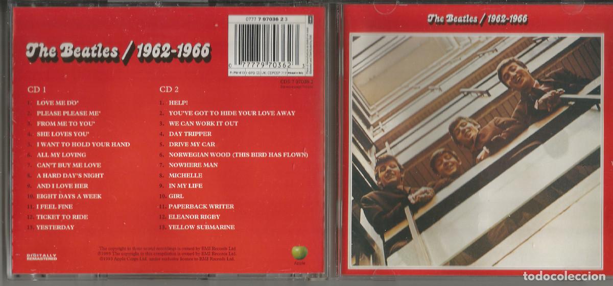 CDs de M&uacute;sica: THE BEATLES - 1962-1966 - 2 CD'S + LIBRETO - PERFECTO ESTADO