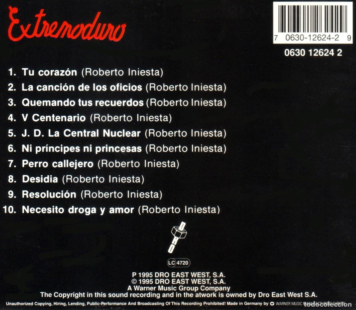 CDs de m&uacute;sica: EXTREMODURO. SOMOS UNOS ANIMALES. CD. - Foto 2