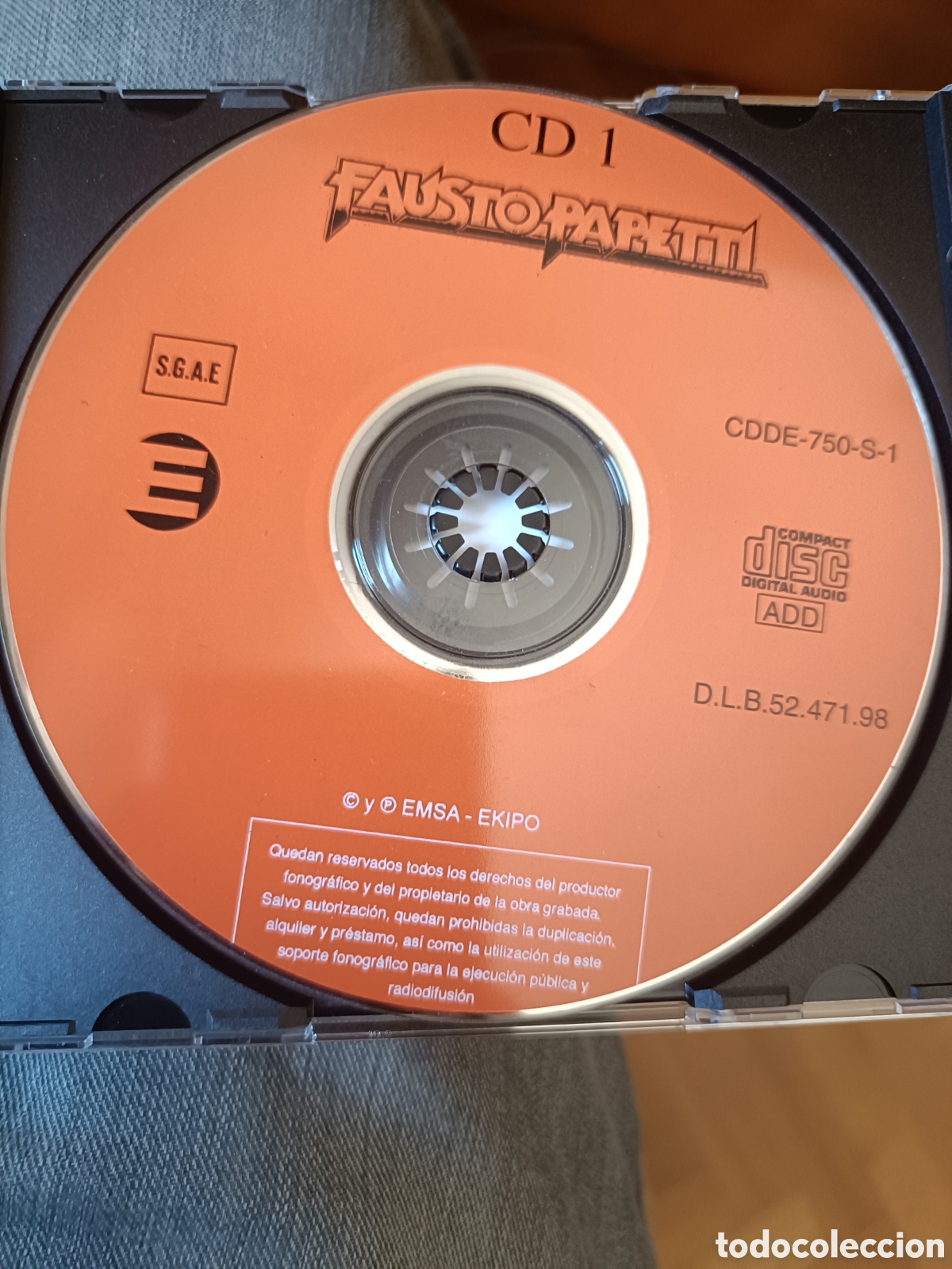 CDs de m&uacute;sica: CD Fausto papetti emsa-Ekipo - Foto 1