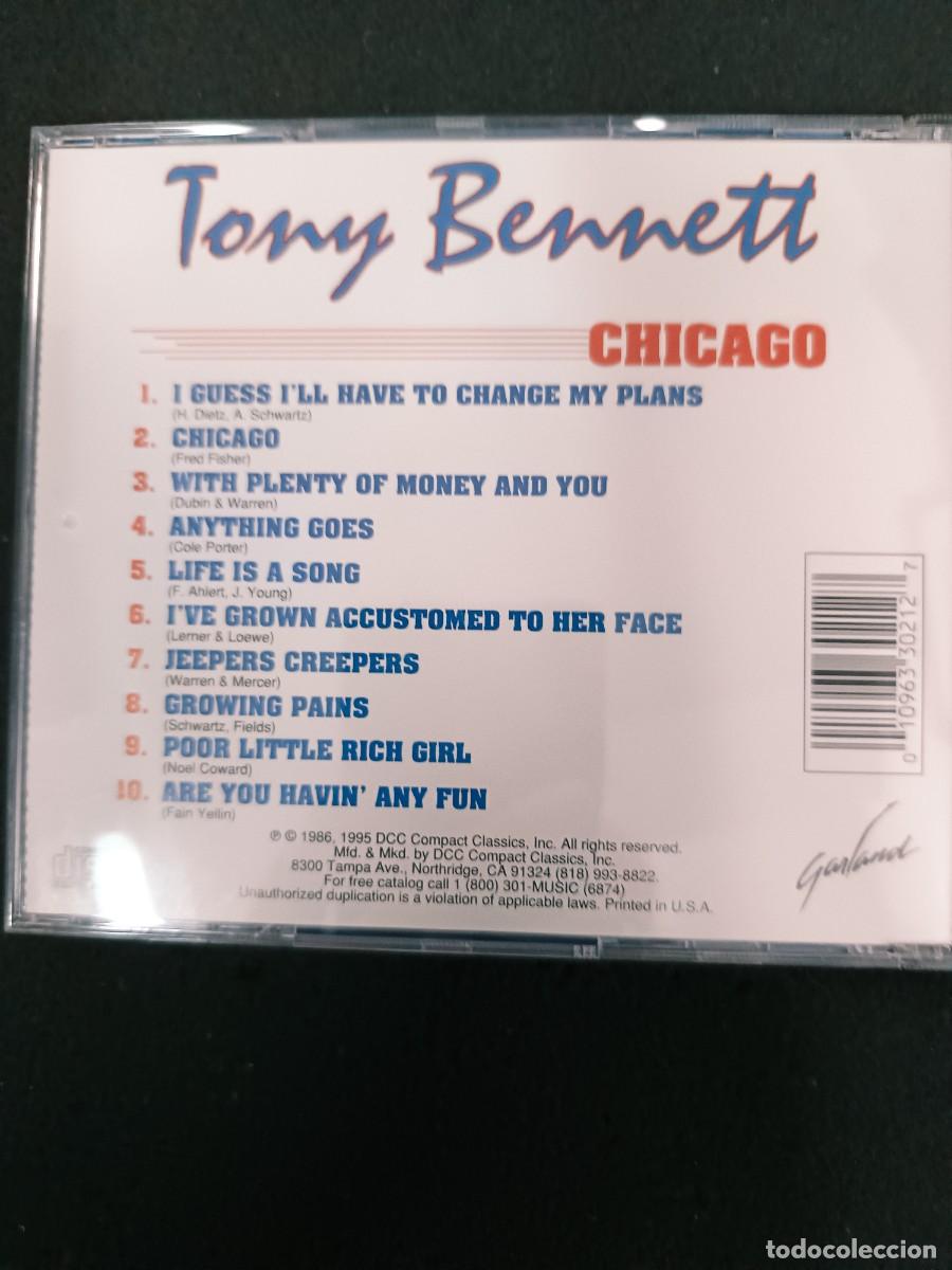 CDs de m&uacute;sica: TONY BENNETT. CHICAGO - Foto 2