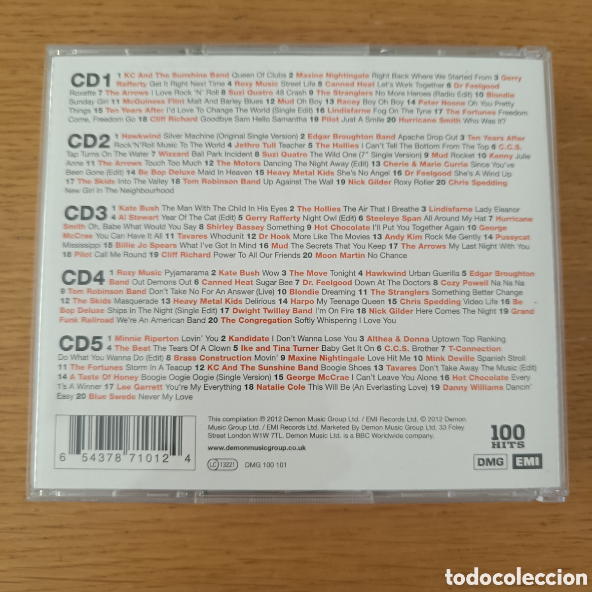 CDs de m&uacute;sica: 100 Hits 70s Classics (5 CDs) - Foto 2