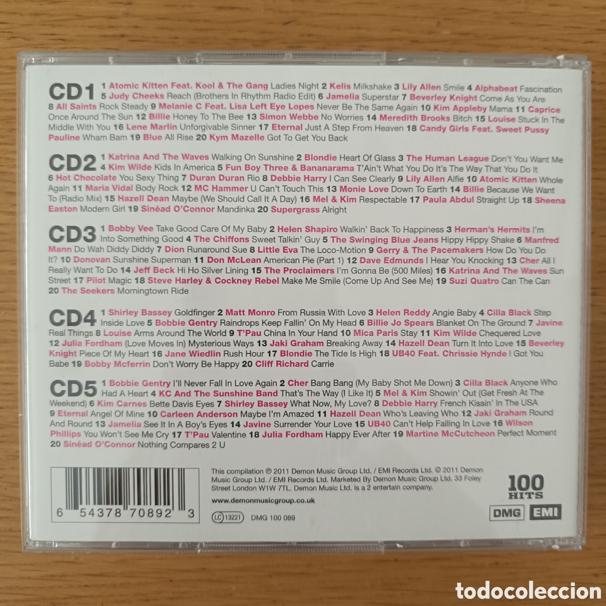 CDs de m&uacute;sica: 100 Hits Ladies Night (5 CDs) - Foto 2