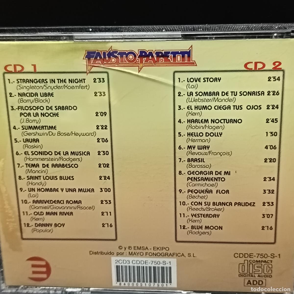 CDs de m&uacute;sica: 2CDs FAUSTO PAPETTI -- - Foto 2