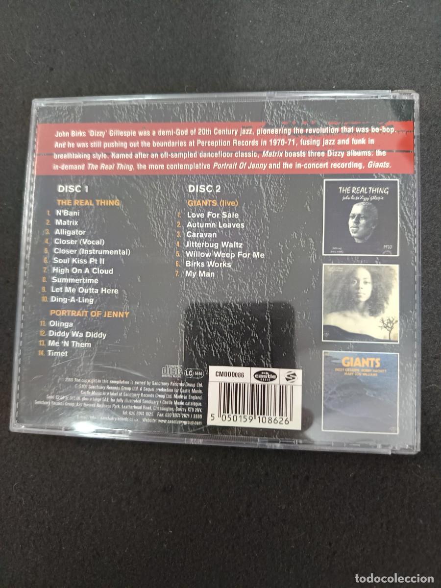 CDs de m&uacute;sica: 2 CD. DIZZY GILLESPIE. MATRIX. - Foto 2