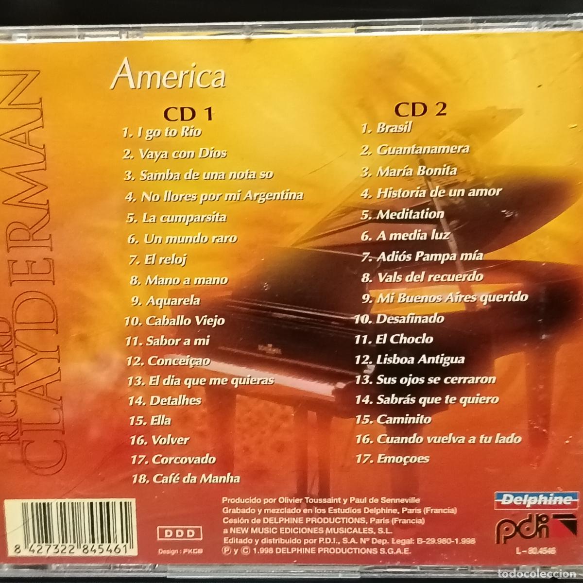 CDs de m&uacute;sica: 2CD Richard Clayderman, America - Foto 2