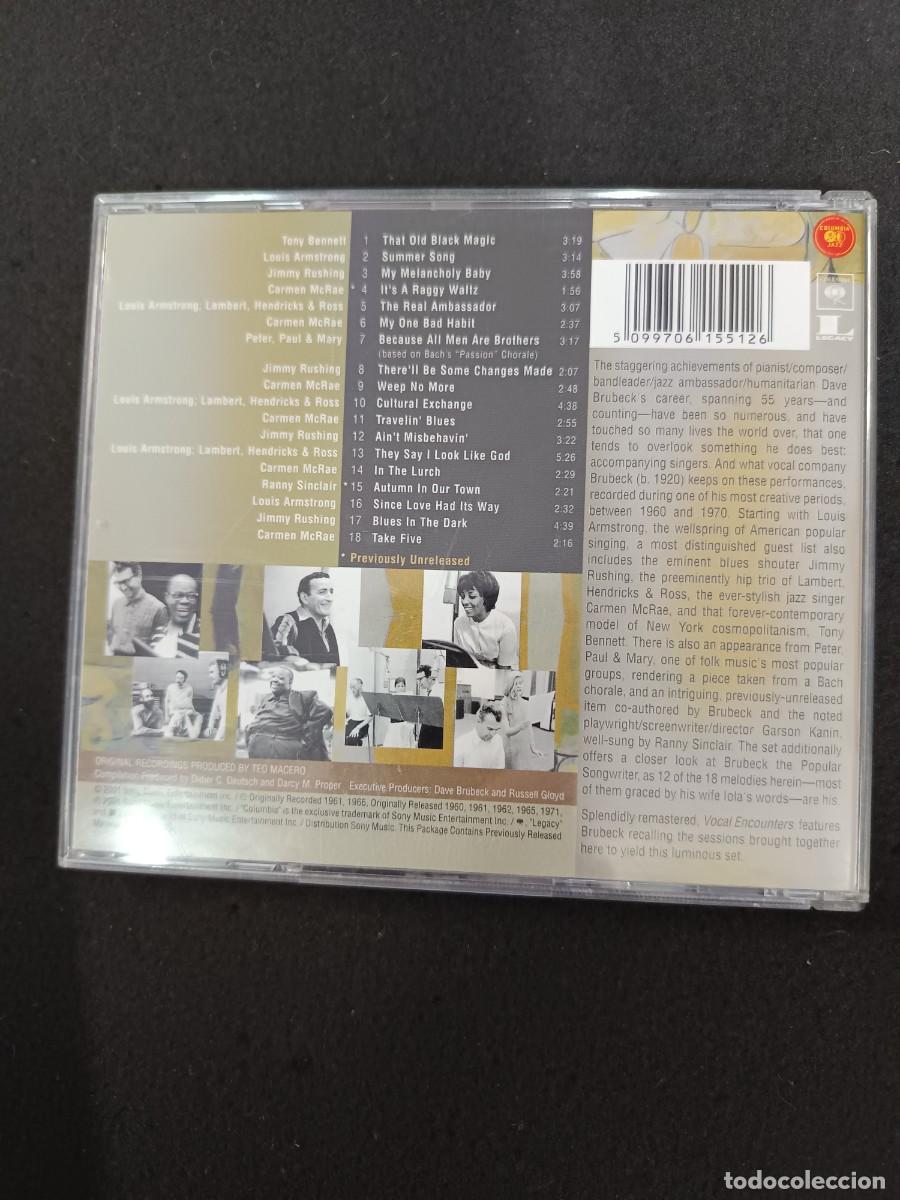 CDs de m&uacute;sica: DAVE BRUBECK. VOCAL ENCOUNTERS - Foto 2