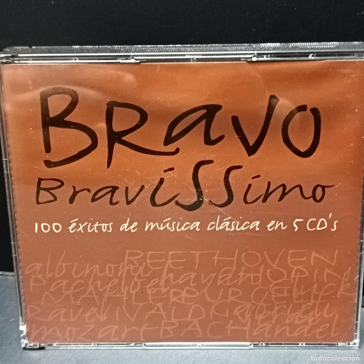 CDs de M&uacute;sica: 5 CD's BRAVO BRAVISSIMO. 100 Exitos de m&uacute;sica Cl&aacute;sica en 5cds RTVE