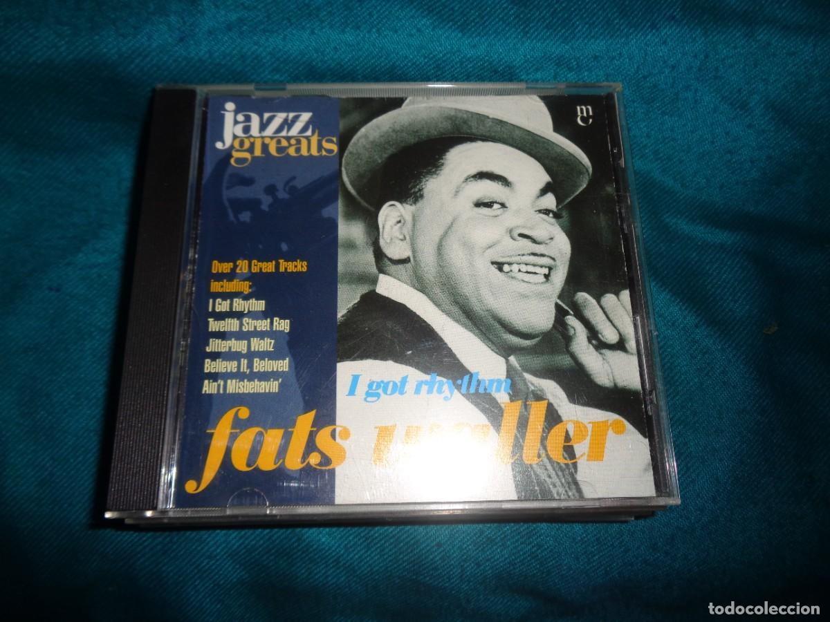 CDs de M&uacute;sica: FATS WALLER. I GOT RHYTHM. JAZZ GREATS. CD. IMPECABLE.(#)