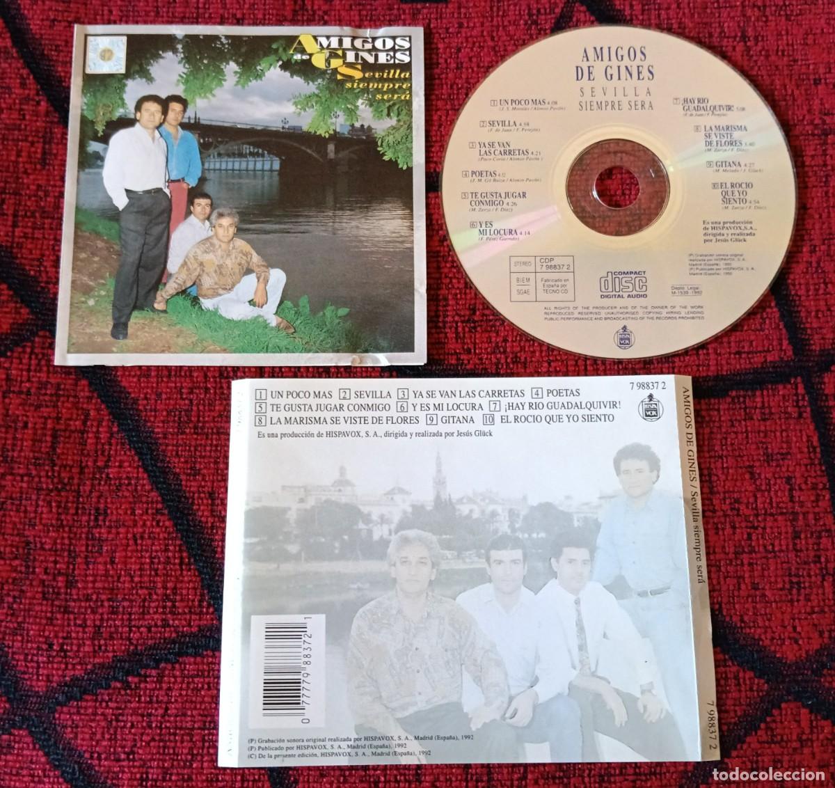 CDs de M&uacute;sica: AMIGOS DE GINES ** Sevilla Siempre Ser&aacute; ** CD 1992