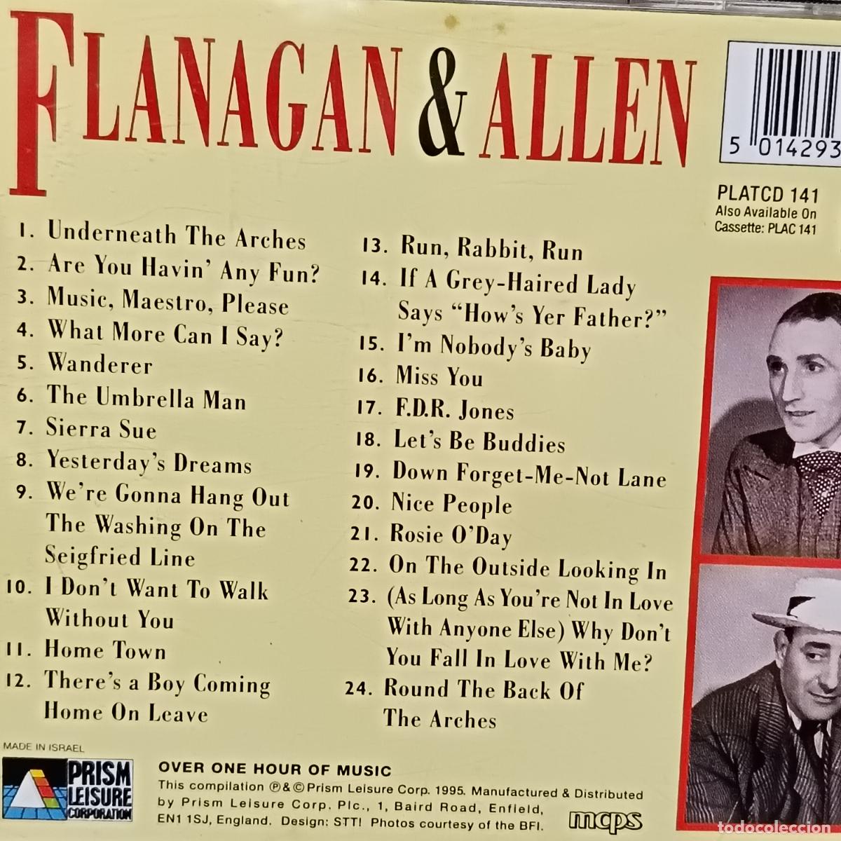 CDs de m&uacute;sica: FLANAGAN & ALLEN. Underneath The Arches. CD - Foto 2