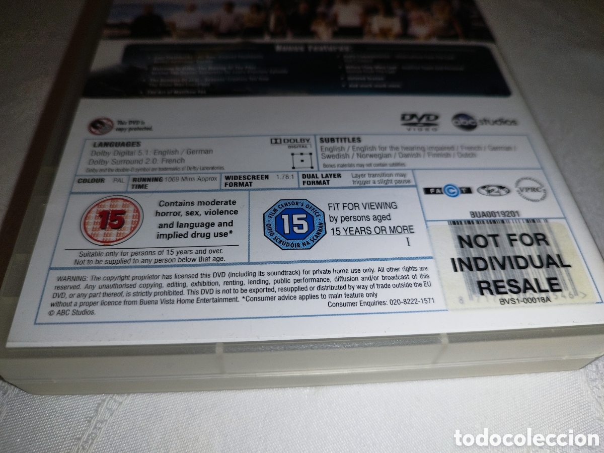 CDs de m&uacute;sica: DVD LOST THE COMPLETE FIRST SEASON. ABC STUDIOS. - Foto 3