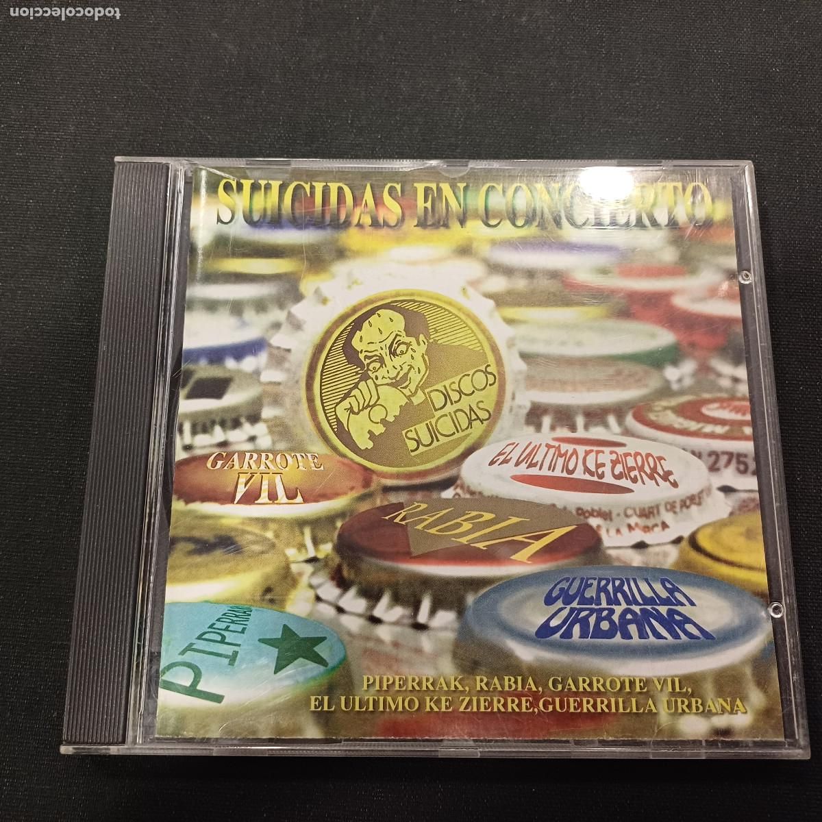 CDs de M&uacute;sica: SUICIDAS EN CONCIERTO/PIPERRAK-GUERRILLA URBANA/CD PUNK.