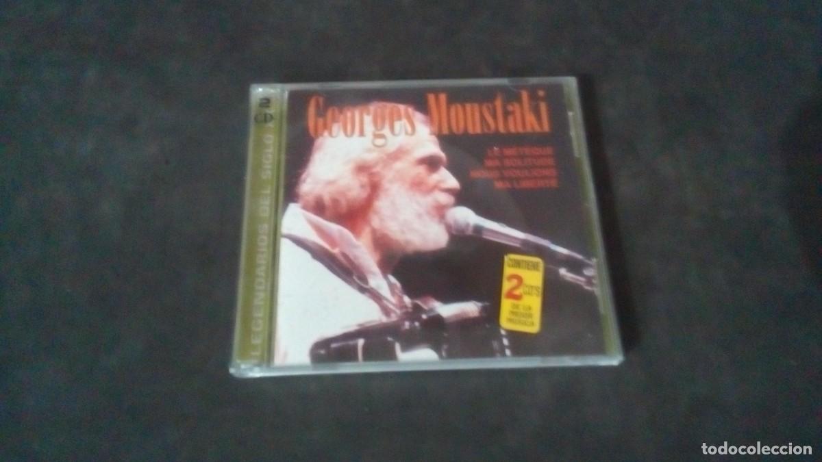 CDs de M&uacute;sica: GEORGES MOUSTAKI. L&Eacute; M&Eacute;T&Egrave;QUE / MA SOLITUDE / NOUS VOULIONS / MA LIBERT&Eacute; (2 CD)