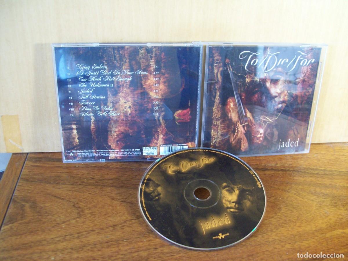 CDs de M&uacute;sica: TO DIE FOR - JADED - CD --------------------------
