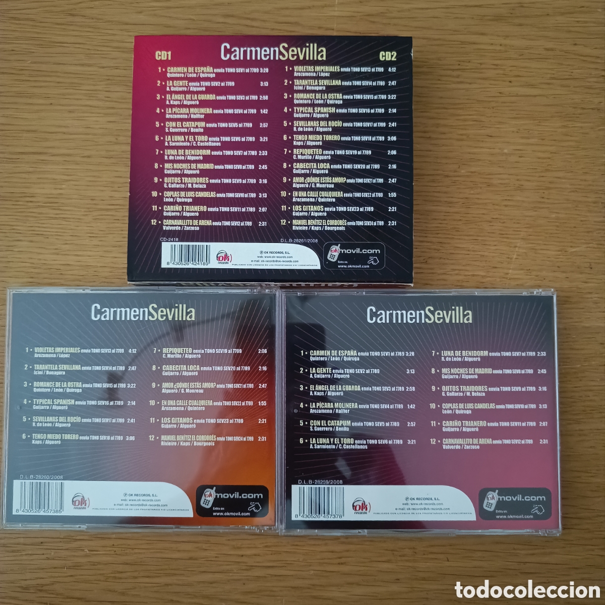 CDs de m&uacute;sica: Carmen Sevilla (2 CDs) Grandes Exitos - Foto 4