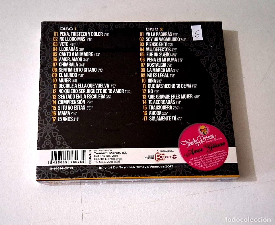 CDs de m&uacute;sica: LOS AMAYA &rdquo;AMOR GITANO&rdquo; 2CD 34 TRACKS PRECINTADO SEALED CD - Foto 2
