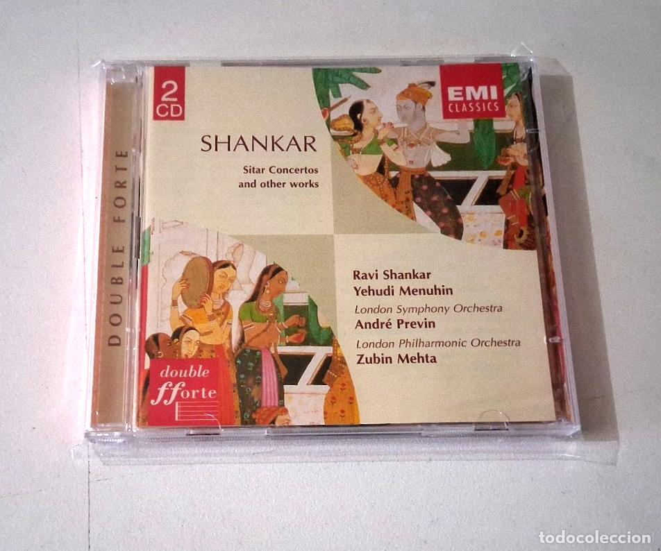 CDs de M&uacute;sica: RAVI SHANKAR &rdquo;SITAR CONCERTOS AND OTHER WORKS&rdquo; 2CD 13 TRACKS CD YEHUDI MENUHIN