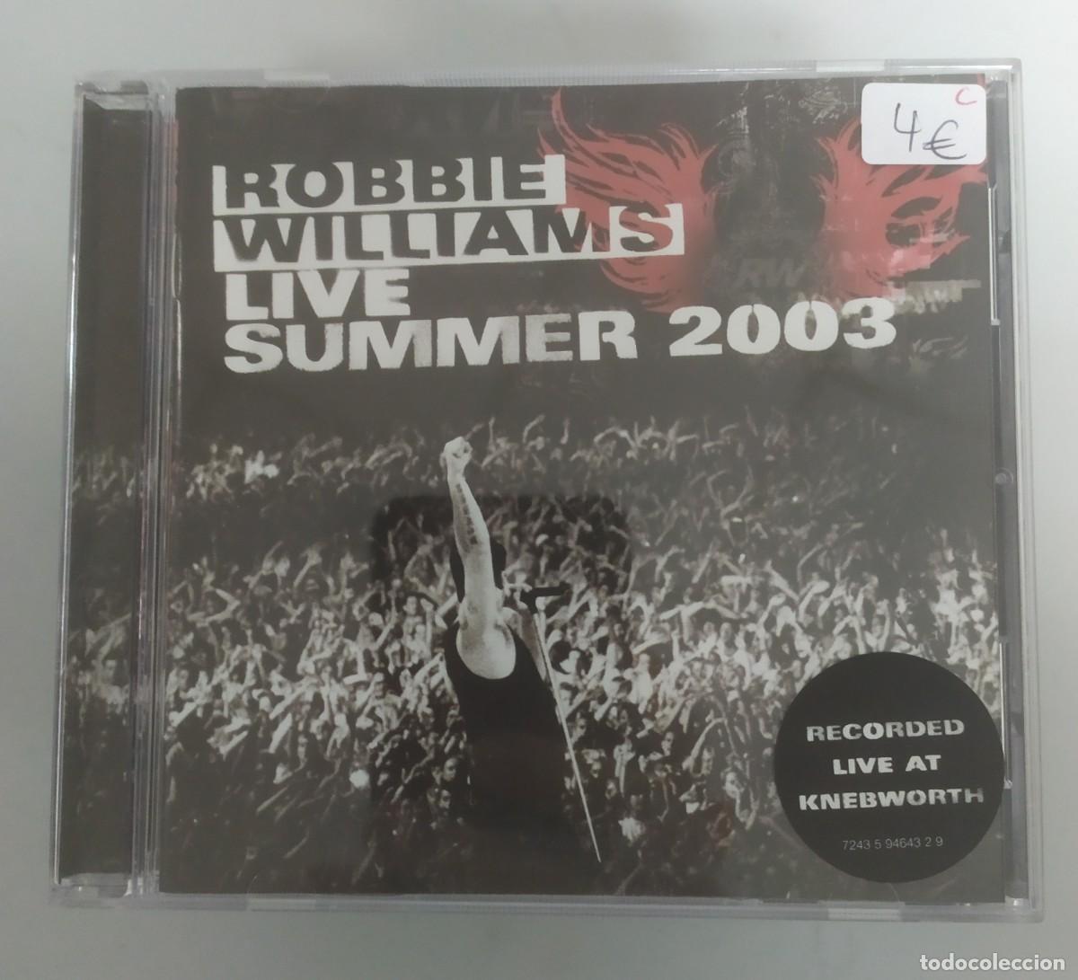 CDs de M&uacute;sica: CD ROBBIE WILLIAMS LIVE SUMMER 2003