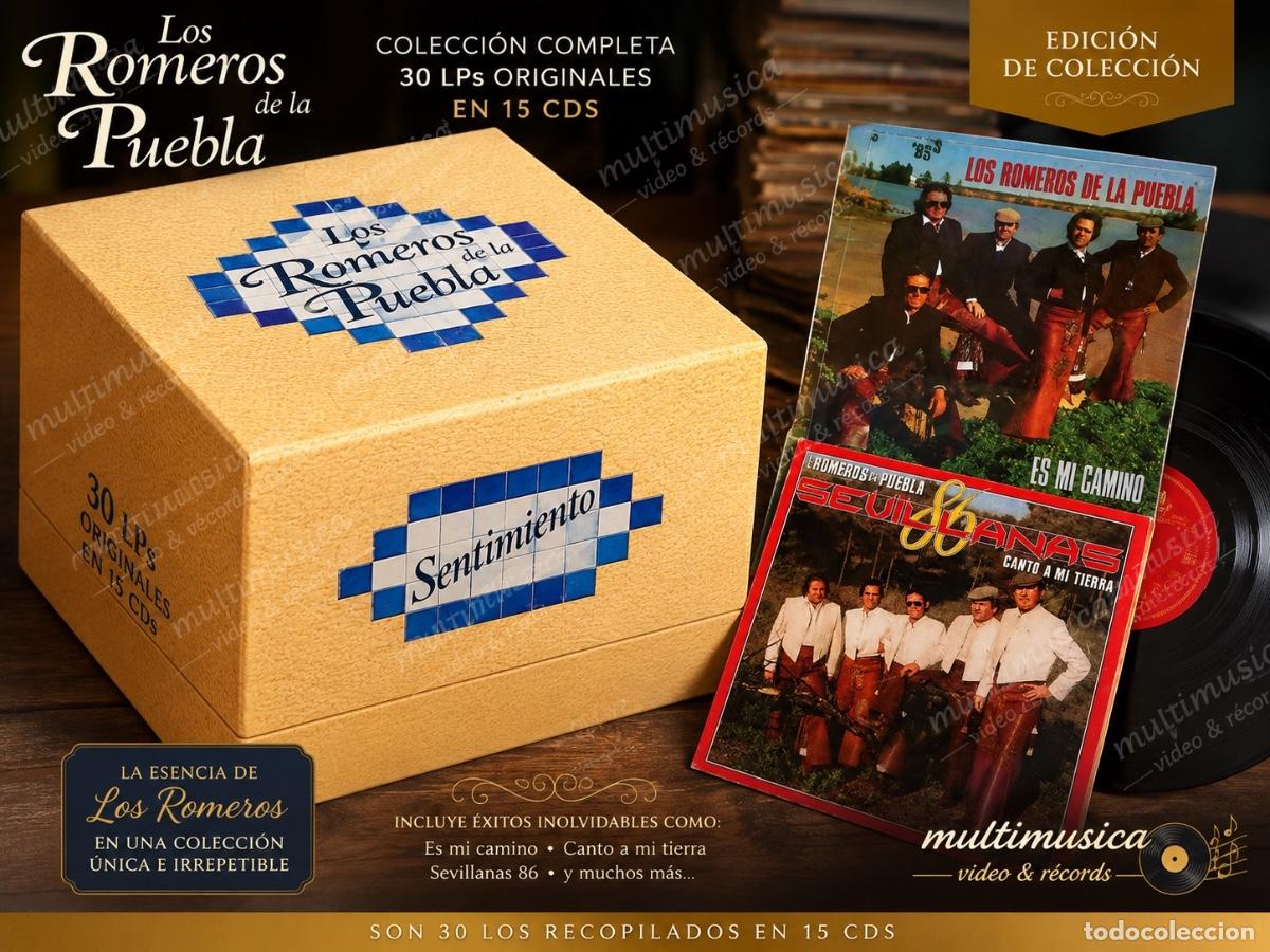 CDs de M&uacute;sica: Los Romeros de la Puebla ● Todas sus grabaciones en Hispavox ● Sentimiento ● 15xCD - 30 Lp's